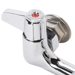 T&S Brass And Bronze Works Equip By T&S 5F-8WLX18 Wall Mounted Faucet With 18 1/8" Swing Spout, 5.2 GPM Laminar Flow Device, 8" Adjustable Centers, And Lever Handles -T&S Brass Shop 510384