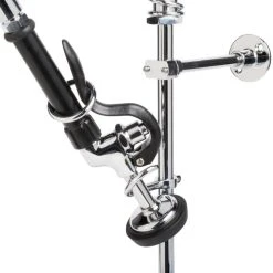 T&S Brass And Bronze Works Equip By T&S 5PR-4D00 Deck Mounted 34" High Pre-Rinse Faucet With 4" Adjustable Centers, 44" Hose, And 6" Wall Bracket -T&S Brass Shop 557014
