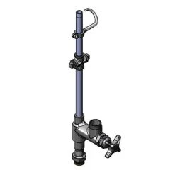 T&S Brass And Bronze Works T&S 017989-40 Easy Install Riser With Add On Faucet And Vandal Resistant Screw For B-0287 Faucets