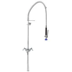 Fisher 2110-WB Deck Mounted Single Base Pre-Rinse Faucet With Wall Bracket