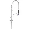 Fisher 34193 Deck Mounted Single Base Pre-Rinse Faucet With 12" Swing Spout And Wall Bracket -T&S Brass Shop 592856
