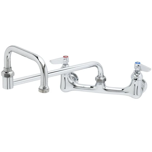 T&S Brass And Bronze Works T&S B-0267-BST Wall Mount Faucet With 8" Adjustable Centers, 12" Double Joint Nozzle, And Eterna Cartridges 3 T&S Brass And Bronze Works T&S B-0267-BST Wall Mount Faucet With 8" Adjustable Centers, 12" Double Joint Nozzle, And Eterna Cartridges