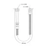 T&S Brass And Bronze Works T&S B-0028-H 28" Stainless Steel Flex Hose With Handle And Polyurethane Liner -T&S Brass Shop 62092