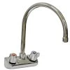 Advance Tabco K-60 8 1/2" Gooseneck Wall Mount Faucet With 4" Centers