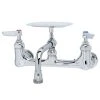 T&S Brass And Bronze Works T&S B-2484 Wall Mount Faucet With 8" Centers, 6" Nozzle, And Soap Dish