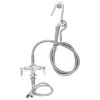 T&S Brass And Bronze Works T&S B-0300-WD Deck Mounted Pre-Rinse Faucet With Flex Inlets, Angled Low Flow Spray Valve, 60" Hose, Vacuum Breaker, And Wall Hook 2 T&S Brass And Bronze Works T&S B-0300-WD Deck Mounted Pre-Rinse Faucet With Flex Inlets, Angled Low Flow Spray Valve, 60" Hose, Vacuum Breaker, And Wall Hook -T&S Brass Shop 663470