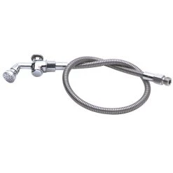 T&S Brass And Bronze Works T&S B-2137 50" Pre-Rinse Flex Hose With Angled Rosespray Spray Valve