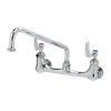 T&S Brass And Bronze Works T&S B-2463 Wall Mount Mixing Faucet With 8" Adjustable Centers, 12" Swing Nozzle, 4" Wrist Action Handles, And Cerama Cartridges 2 T&S Brass And Bronze Works T&S B-2463 Wall Mount Mixing Faucet With 8" Adjustable Centers, 12" Swing Nozzle, 4" Wrist Action Handles, And Cerama Cartridges -T&S Brass Shop 66784
