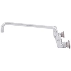 T&S Brass And Bronze Works Equip By T&S 5F-8WLX14 Wall Mounted Faucet With 14 1/8" Swing Spout, 5.2 GPM Laminar Flow Device, 8" Adjustable Centers, And Lever Handles -T&S Brass Shop 753210