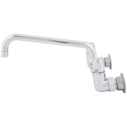 T&S Brass And Bronze Works Equip By T&S 5F-8WLX10 Wall Mounted Faucet With 10 1/8" Swing Spout, 5.2 GPM Laminar Flow Device, 8" Adjustable Centers, And Lever Handles -T&S Brass Shop 753405
