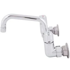 T&S Brass And Bronze Works Equip By T&S 5F-8WLX06 Wall Mounted Faucet With 6 1/8" Swing Spout, 5.2 GPM Laminar Flow Device, 8" Adjustable Centers, And Lever Handles -T&S Brass Shop 753646