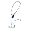T&S Brass And Bronze Works T&S B-0133-A12-B08 EasyInstall Wall Mounted 37 1/2" High Pre-Rinse Faucet With Adjustable 8" Centers, Ergonomic Spray Valve, 44" Hose, 12" Add-On Faucet, And 6" Wall Bracket 1 T&S Brass And Bronze Works T&S B-0133-A12-B08 EasyInstall Wall Mounted 37 1/2" High Pre-Rinse Faucet With Adjustable 8" Centers, Ergonomic Spray Valve, 44" Hose, 12" Add-On Faucet, And 6" Wall Bracket -T&S Brass Shop 75524