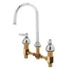 T&S Brass And Bronze Works T&S B-0850-L Deck Mount Mixing Faucet With 8" Adjustable Centers, 5 1/2" Gooseneck, And Escutcheons -T&S Brass Shop 76599