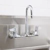 T&S Brass And Bronze Works Equip By T&S 5F-8WLX03 Wall Mounted Faucet With 2 3/16" Gooseneck Spout, 8" Centers, Laminar Flow Device, And Lever Handles -T&S Brass Shop 774678