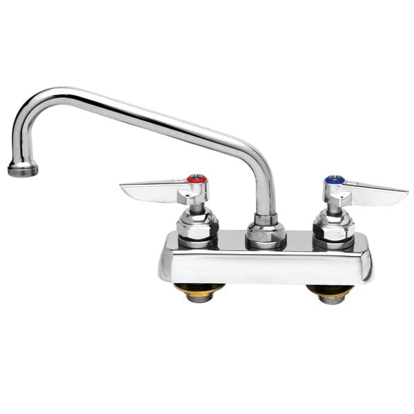 T&S Brass And Bronze Works T&S B-1112 Deck Mounted Workboard Faucet With 4" Centers - 10" Swing Nozzle 3 T&S Brass And Bronze Works T&S B-1112 Deck Mounted Workboard Faucet With 4" Centers - 10" Swing Nozzle