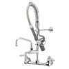 T&S Brass And Bronze Works T&S MPY-8WCN-08-CR EasyInstall Wall Mounted 22 1/8" High Mini Pre-Rinse Faucet With Adjustable 8" Centers, Low Flow Spray Valve, Club Handles, 24" Hose, 8" Add-On Faucet, And 6" Wall Bracket 2 T&S Brass And Bronze Works T&S MPY-8WCN-08-CR EasyInstall Wall Mounted 22 1/8" High Mini Pre-Rinse Faucet With Adjustable 8" Centers, Low Flow Spray Valve, Club Handles, 24" Hose, 8" Add-On Faucet, And 6" Wall Bracket -T&S Brass Shop 80000