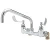 T&S Brass And Bronze Works T&S B-0290-01 Wall Mount Kettle And Pot Sink Mixing Faucet With 8" Adjustable Centers, 16" Big Flo Swing Nozzle, And 00LL Street Elbows -T&S Brass Shop 842994