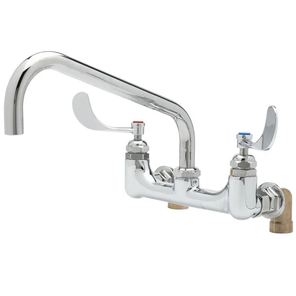 T&S Brass And Bronze Works T&S B-0290-01 Wall Mount Kettle And Pot Sink Mixing Faucet With 8" Adjustable Centers, 16" Big Flo Swing Nozzle, And 00LL Street Elbows 3 T&S Brass And Bronze Works T&S B-0290-01 Wall Mount Kettle And Pot Sink Mixing Faucet With 8" Adjustable Centers, 16" Big Flo Swing Nozzle, And 00LL Street Elbows