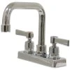 Advance Tabco K-124 Deck Mounted Faucet With 6" Extended D Nozzle, 4" Centers, 1 GPM Aerator, And Lever Handles 2 Advance Tabco K-124 Deck Mounted Faucet With 6" Extended D Nozzle, 4" Centers, 1 GPM Aerator, And Lever Handles -T&S Brass Shop 845292