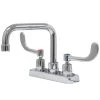 Advance Tabco K-208 6" Deck Mount Extended Spout Faucet With Wrist Handles And 4" Centers 1 Advance Tabco K-208 6" Deck Mount Extended Spout Faucet With Wrist Handles And 4" Centers -T&S Brass Shop 845305