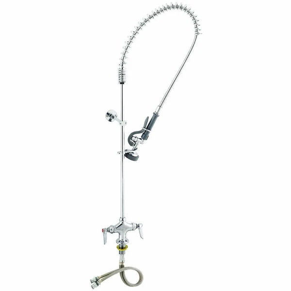 T&S Brass And Bronze Works T&S B-0113-B-SWV Deck Mount Single Hole 1.15 GPM Pre-Rinse Faucet With 6" Wall Bracket, Swivel Fitting, And Eterna Cartridges 3 T&S Brass And Bronze Works T&S B-0113-B-SWV Deck Mount Single Hole 1.15 GPM Pre-Rinse Faucet With 6" Wall Bracket, Swivel Fitting, And Eterna Cartridges