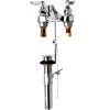 T&S Brass And Bronze Works T&S B-2991-PWH4 Easy Install Faucet With 8" Centers, 5" Spout, 4" Wrist Action Handles, And Pop Up Drain Assembly