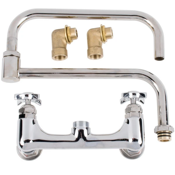 T&S Brass And Bronze Works T&S B-0292 24" Double Joint Wall Mounted Big Flo Mixing Faucet With 8" Centers 5 T&S Brass And Bronze Works T&S B-0292 24" Double Joint Wall Mounted Big Flo Mixing Faucet With 8" Centers - Image 3