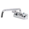 T&S Brass And Bronze Works Equip By T&S 5F-4WLX08 Wall Mounted Faucet With 8 1/8" Swing Spout, 2.2 GPM Aerator, 4" Centers, And Lever Handles -T&S Brass Shop 881914