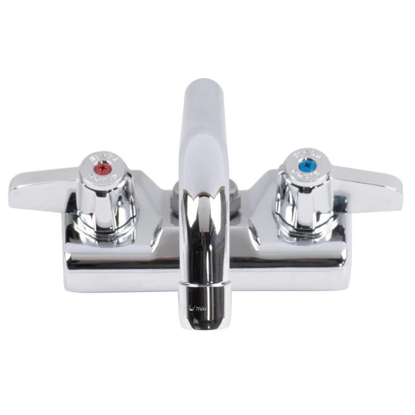 T&S Brass And Bronze Works Equip By T&S 5F-4WLX08 Wall Mounted Faucet With 8 1/8" Swing Spout, 2.2 GPM Aerator, 4" Centers, And Lever Handles 5 T&S Brass And Bronze Works Equip By T&S 5F-4WLX08 Wall Mounted Faucet With 8 1/8" Swing Spout, 2.2 GPM Aerator, 4" Centers, And Lever Handles - Image 3