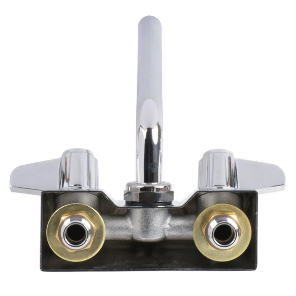 T&S Brass And Bronze Works Equip By T&S 5F-4WLX08 Wall Mounted Faucet With 8 1/8" Swing Spout, 2.2 GPM Aerator, 4" Centers, And Lever Handles 7 T&S Brass And Bronze Works Equip By T&S 5F-4WLX08 Wall Mounted Faucet With 8 1/8" Swing Spout, 2.2 GPM Aerator, 4" Centers, And Lever Handles - Image 5