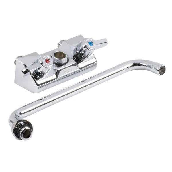 T&S Brass And Bronze Works Equip By T&S 5F-4WLX08 Wall Mounted Faucet With 8 1/8" Swing Spout, 2.2 GPM Aerator, 4" Centers, And Lever Handles 8 T&S Brass And Bronze Works Equip By T&S 5F-4WLX08 Wall Mounted Faucet With 8 1/8" Swing Spout, 2.2 GPM Aerator, 4" Centers, And Lever Handles - Image 6