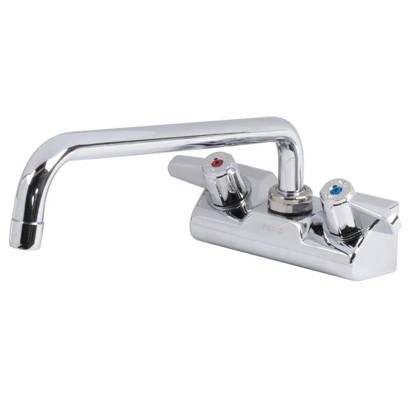 T&S Brass And Bronze Works Equip By T&S 5F-4WLX10 Wall Mounted Faucet With 10 1/8" Swing Spout, 2.2 GPM Aerator, 4" Centers, And Lever Handles 3 T&S Brass And Bronze Works Equip By T&S 5F-4WLX10 Wall Mounted Faucet With 10 1/8" Swing Spout, 2.2 GPM Aerator, 4" Centers, And Lever Handles