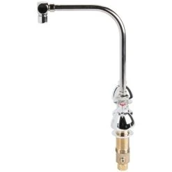 T&S Brass And Bronze Works T&S B-2853-RSW Deck Mount Easy Install 2.2 GPM Faucet With 8" Centers, 7" Gooseneck, And Quarter Turn Eterna Cartridges -T&S Brass Shop 921509