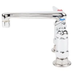 T&S Brass And Bronze Works T&S B-2501-CR Deck Mount Mixing Faucet With 4" Adjustable Centers, 6" Cast Spout, And Cerama Cartridges 11 T&S Brass And Bronze Works T&S B-2501-CR Deck Mount Mixing Faucet With 4" Adjustable Centers, 6" Cast Spout, And Cerama Cartridges -T&S Brass Shop 923185