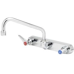 T&S Brass And Bronze Works T&S B-1126 Wall Mounted Workboard Faucet With 8" Centers - 8" Swing Nozzle