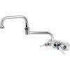 T&S Brass And Bronze Works T&S B-1135 Wall Mounted Workboard Faucet With 3 1/2" Centers - 18" Double Jointed Swing Nozzle -T&S Brass Shop 935806