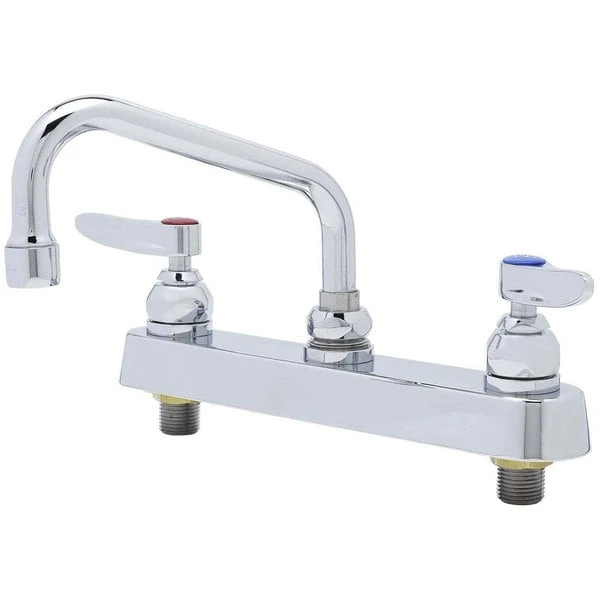 T&S Brass And Bronze Works T&S B-1120-QT-WS 1.5 GPM Deck Mount Workboard Faucet With 8" Centers, 6" Swing Nozzle, Escutcheon, And Tailpieces 3 T&S Brass And Bronze Works T&S B-1120-QT-WS 1.5 GPM Deck Mount Workboard Faucet With 8" Centers, 6" Swing Nozzle, Escutcheon, And Tailpieces