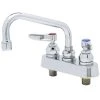 T&S Brass And Bronze Works T&S B-1111-XS Deck Mount Workboard Faucet With 4" Centers, 8" Swing Nozzle, Escutcheon, And Tailpieces 1 T&S Brass And Bronze Works T&S B-1111-XS Deck Mount Workboard Faucet With 4" Centers, 8" Swing Nozzle, Escutcheon, And Tailpieces -T&S Brass Shop 935828