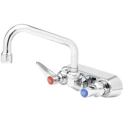 T&S Brass And Bronze Works T&S B-1105 Wall Mounted Workboard Faucet With 3 1/2" Centers - 6" Swing Nozzle