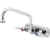 T&S Brass And Bronze Works T&S B-1117 Wall Mounted Workboard Faucet With 4" Centers - 10" Swing Nozzle -T&S Brass Shop 935887