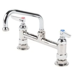T&S Brass And Bronze Works T&S B-0222 Deck Mounted Faucet With 6" Swing Nozzle, 8" Adjustable Centers, 23.09 GPM Stream Regulator Outlet, Eterna Cartridges, And Lever Handles 9 T&S Brass And Bronze Works T&S B-0222 Deck Mounted Faucet With 6" Swing Nozzle, 8" Adjustable Centers, 23.09 GPM Stream Regulator Outlet, Eterna Cartridges, And Lever Handles -T&S Brass Shop 978141